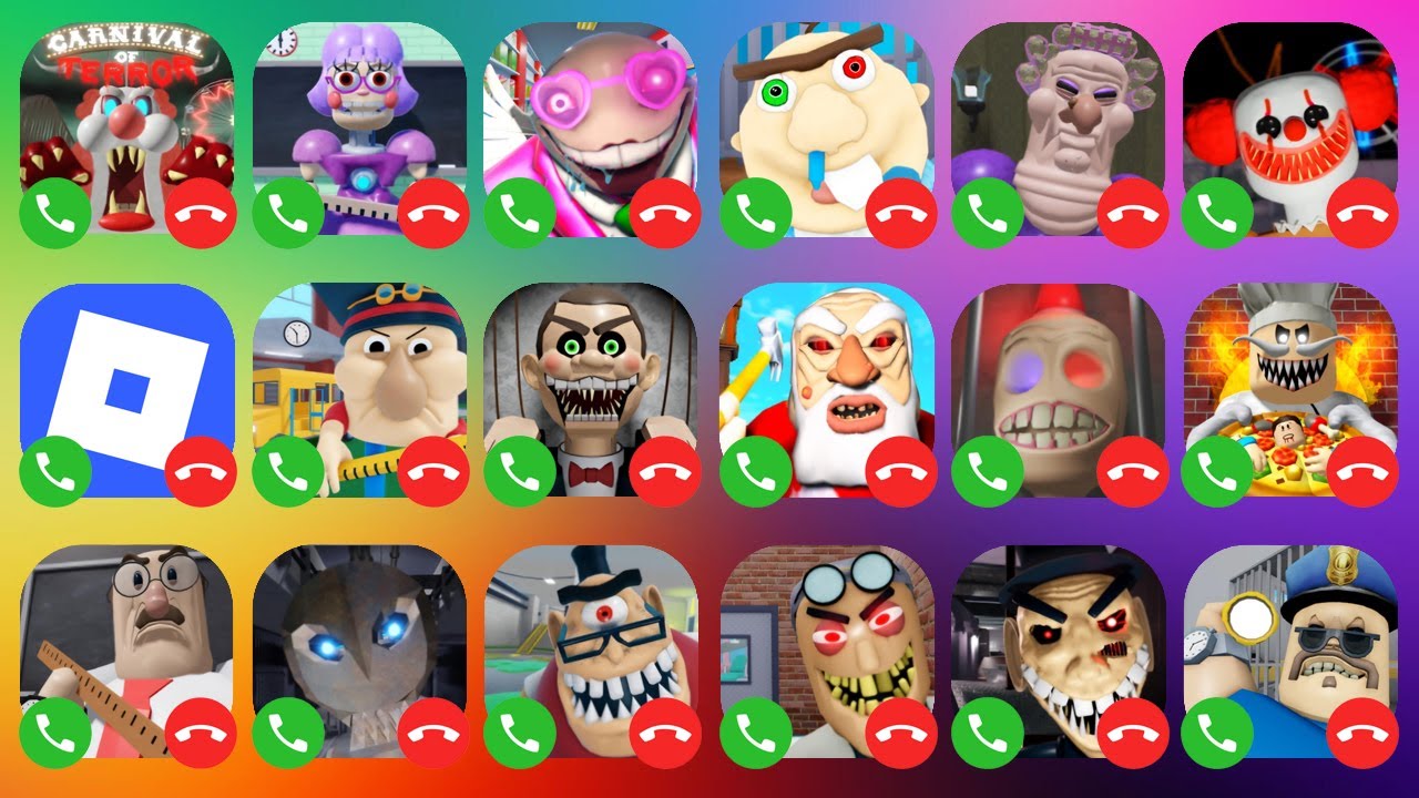 Carnival of Terror. Miss Ani-Tron's.MR YUMMY'S SUPERMARKET.Baby Bobby Daycare.GRUMPY GRAN.