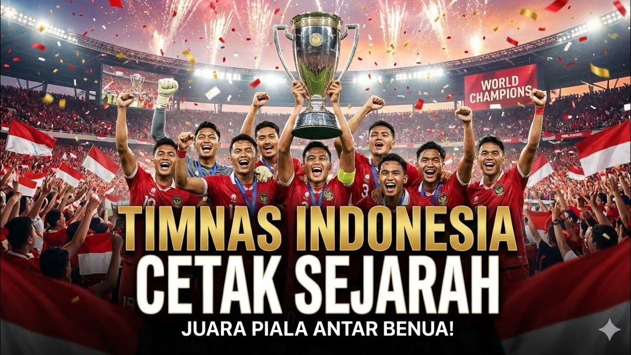 Timnas Indonesia Raih Juara Konami Cup