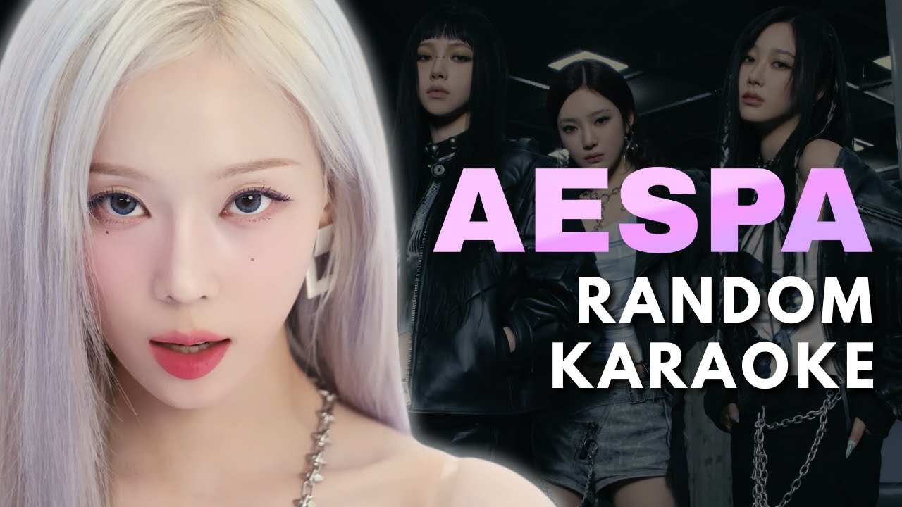 K-POP RANDOM KARAOKE CHALLENGE 🎤 ( AESPA RANDOM KARAOKE )