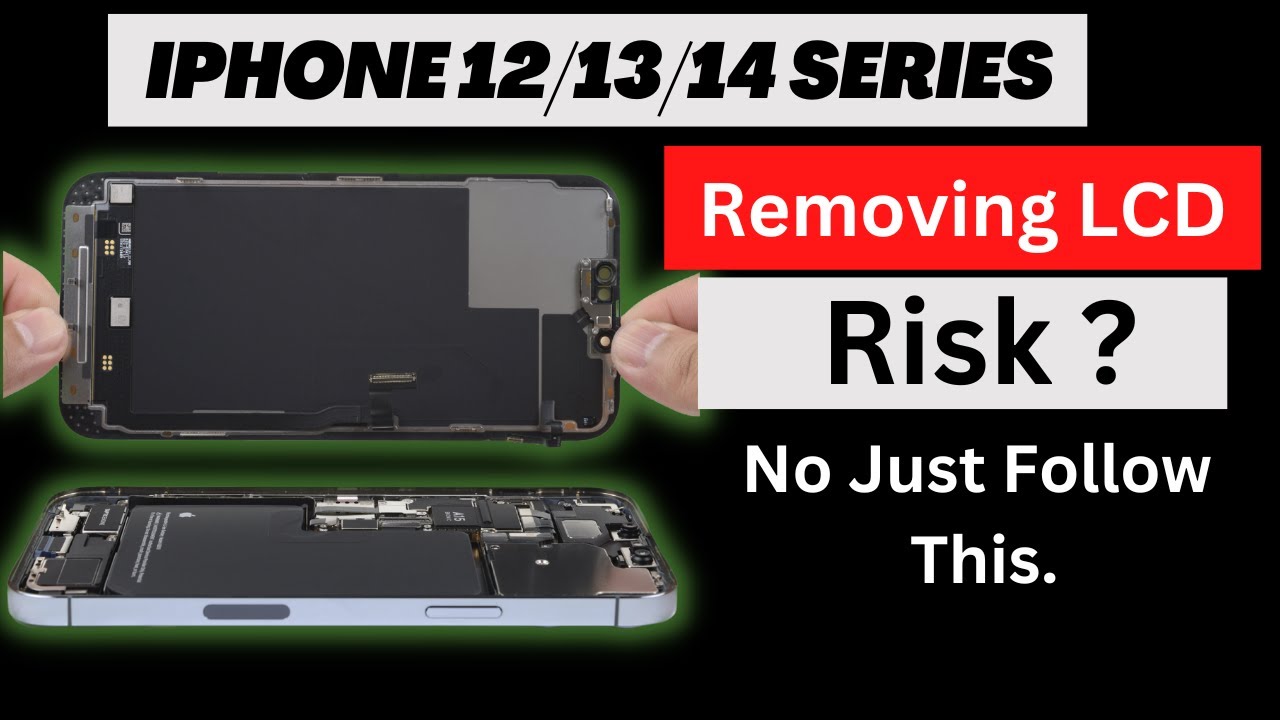How to Safely Remove iPhone 12/13/14 LCD.