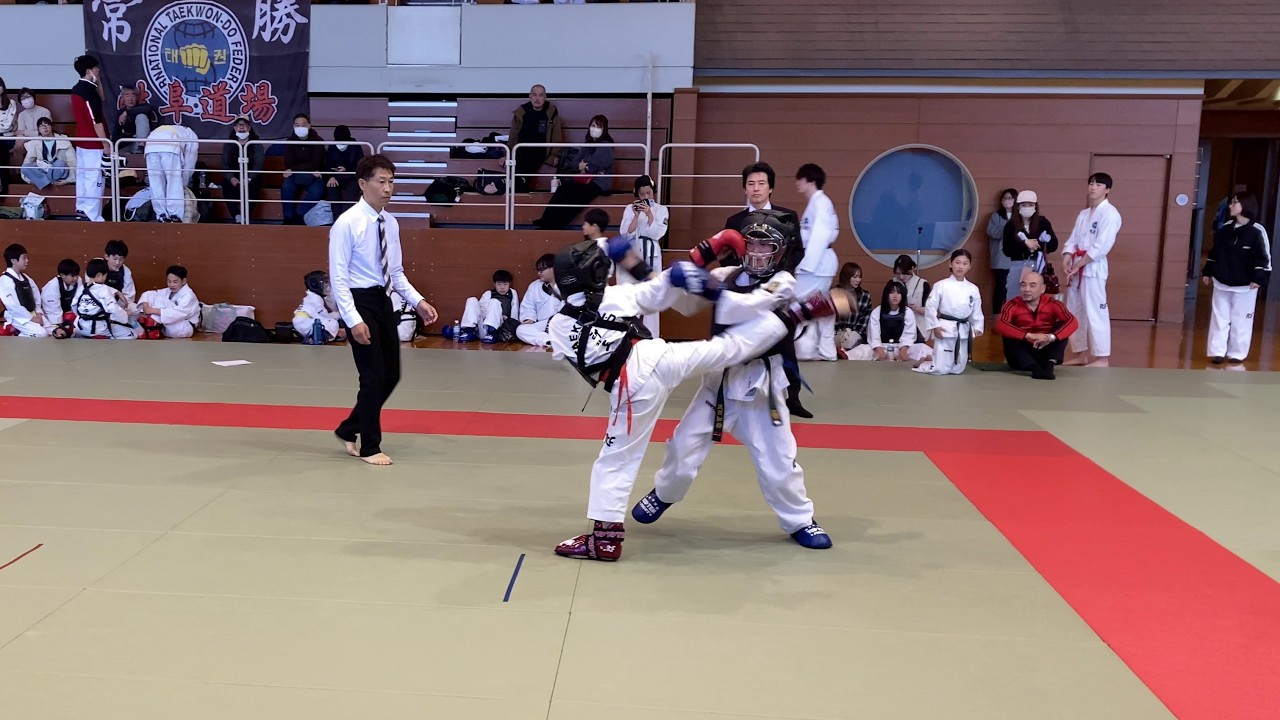第33回岐阜県大会《組手》少年部 女子 -38kg級（決勝）33rd Gifu Championship Sparring Junior Female -38kg FINAL／ITFテコンドー
