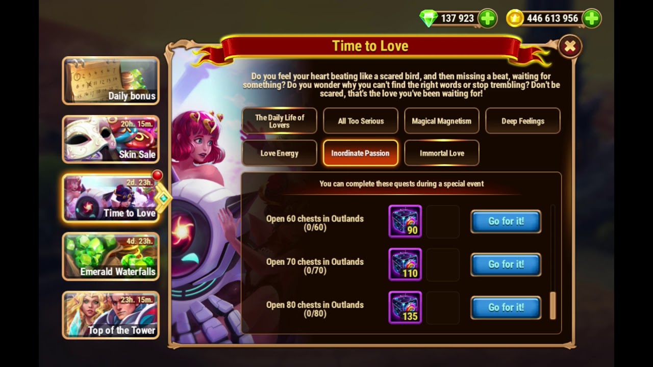 Hero Wars Facebook - Time to Love - 20210214