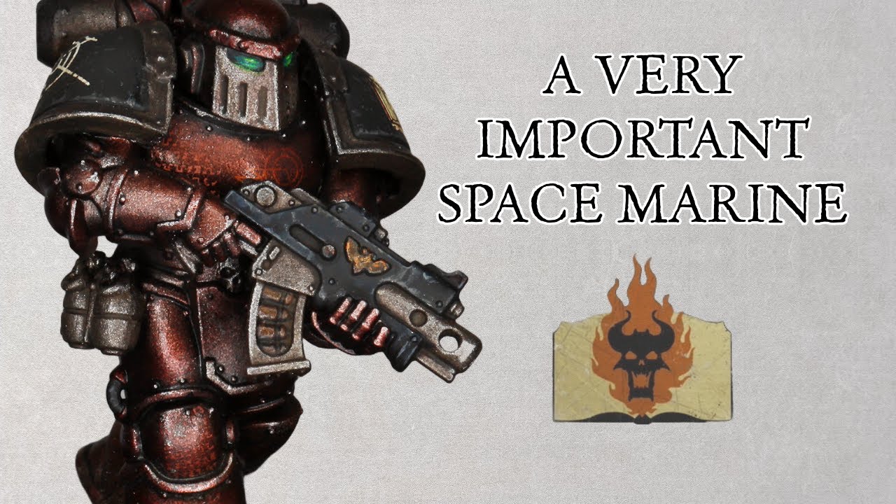 Painting a very special Space Marine | Wordbearers Red | The Horus Heresy