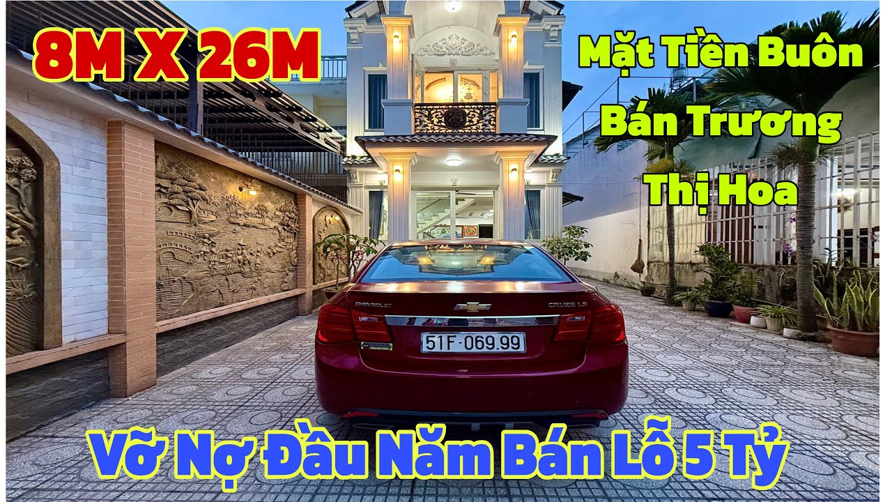 Vỡ nợ đầu năm ! A Thắng đắng cay bán lỗ 5 tỷ siêu biệt thự 8x26M MT Trương Thị Hoa quận 12