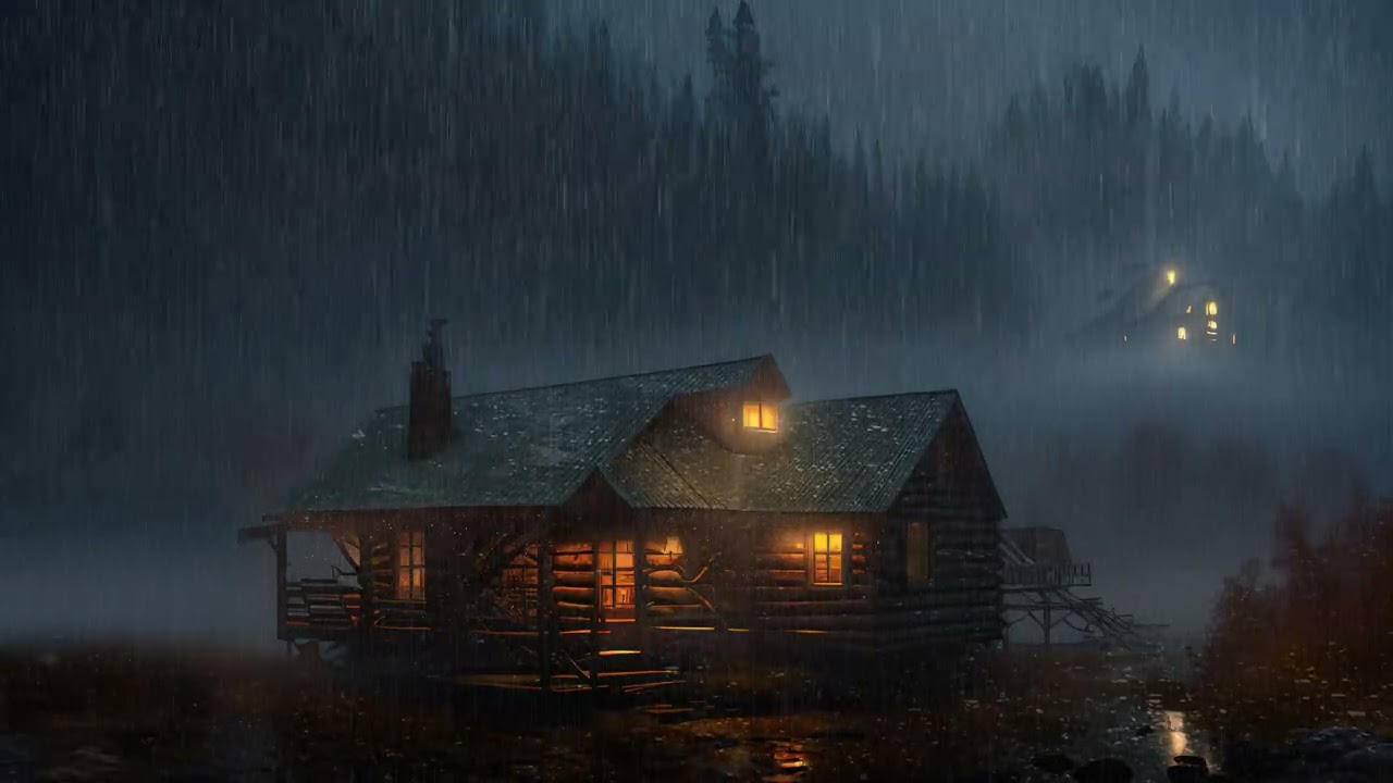 🌧️ Rain Sound on Window with Thunder Sounds | Heavy Rain for Sleep, Study & Relaxation 🌧️