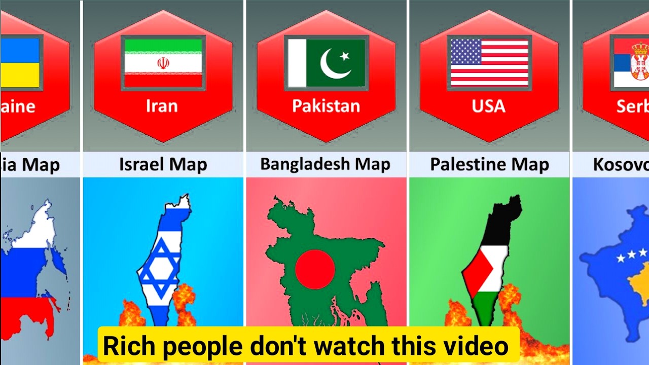 Countries That hate other countries map why