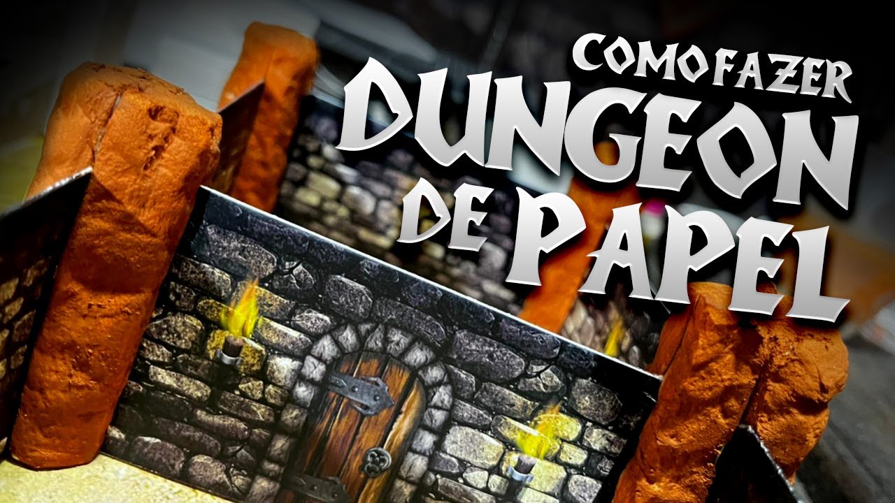 Como Fazer Dungeon de Papel e Isopor - RPG