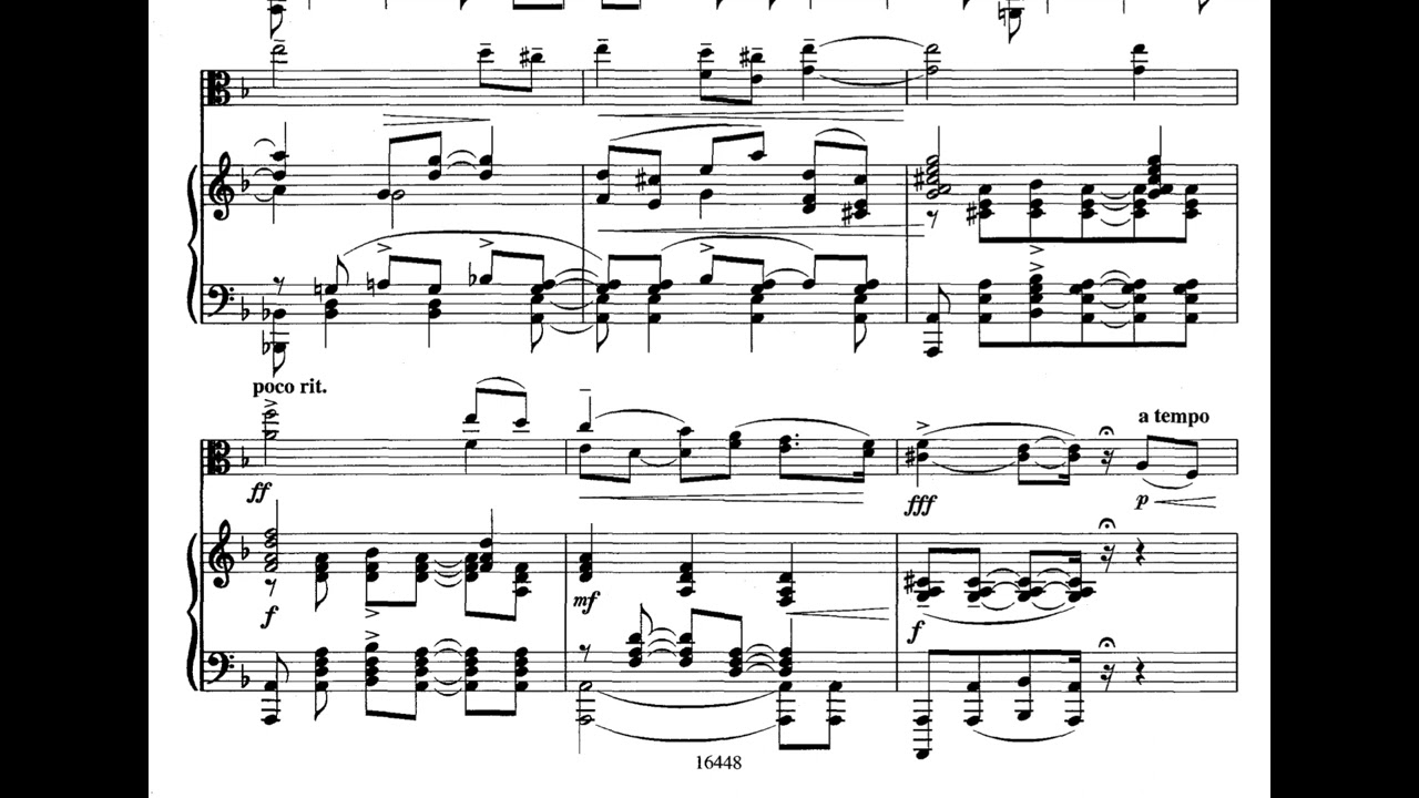Tchaikovsky - Aveu Passioné for Viola (piano accompaniment)