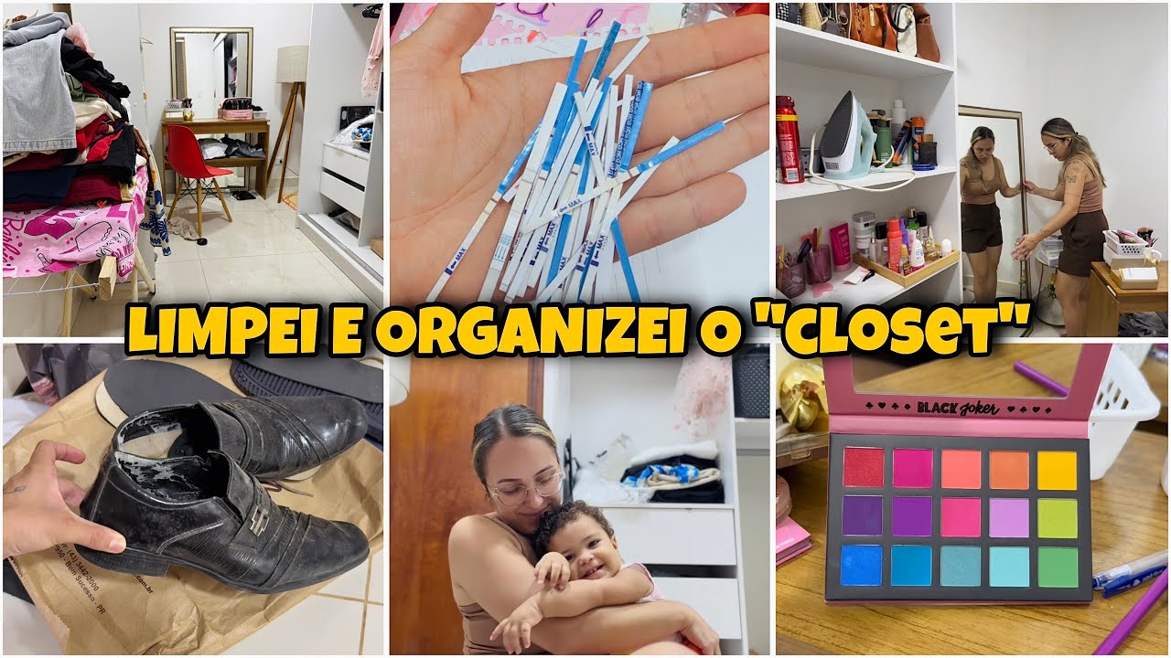 DEMOREI 3 DIAS + VENCI / LIMPEI E ORGANIZEI O CLOSET, MUDEI OS MÓVEIS + ENCONTREI MUITAS COISAS 