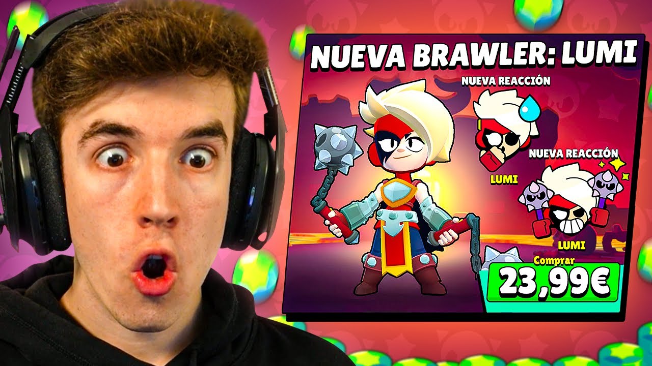 COMPRO Y MAXEO a *LUMI* NUEVA BRAWLER MITICA de BRAWL STARS