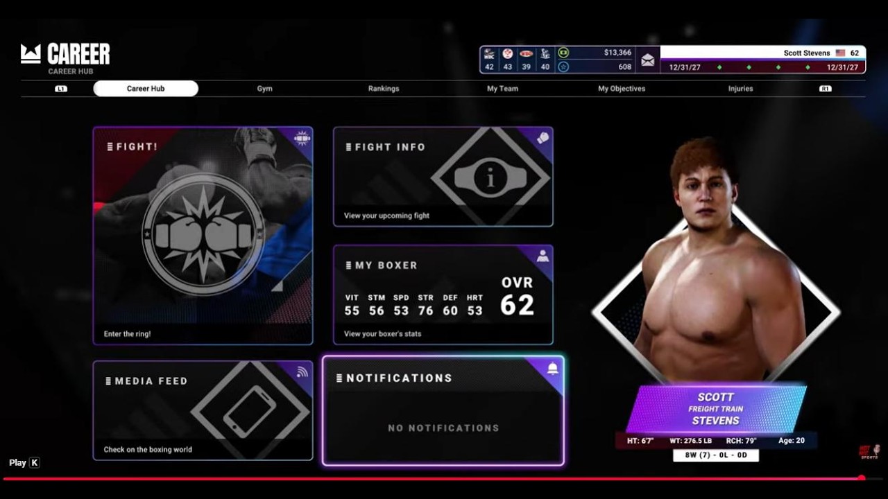Live! Undisputed Career Grind
