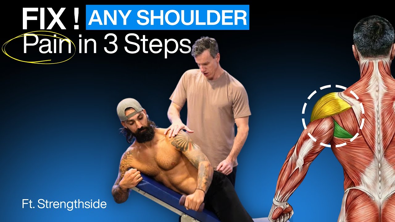 Fix Winged Scapula & Shoulder Pain Fast: 3 Essential Exercises (w/ @StrengthSide)