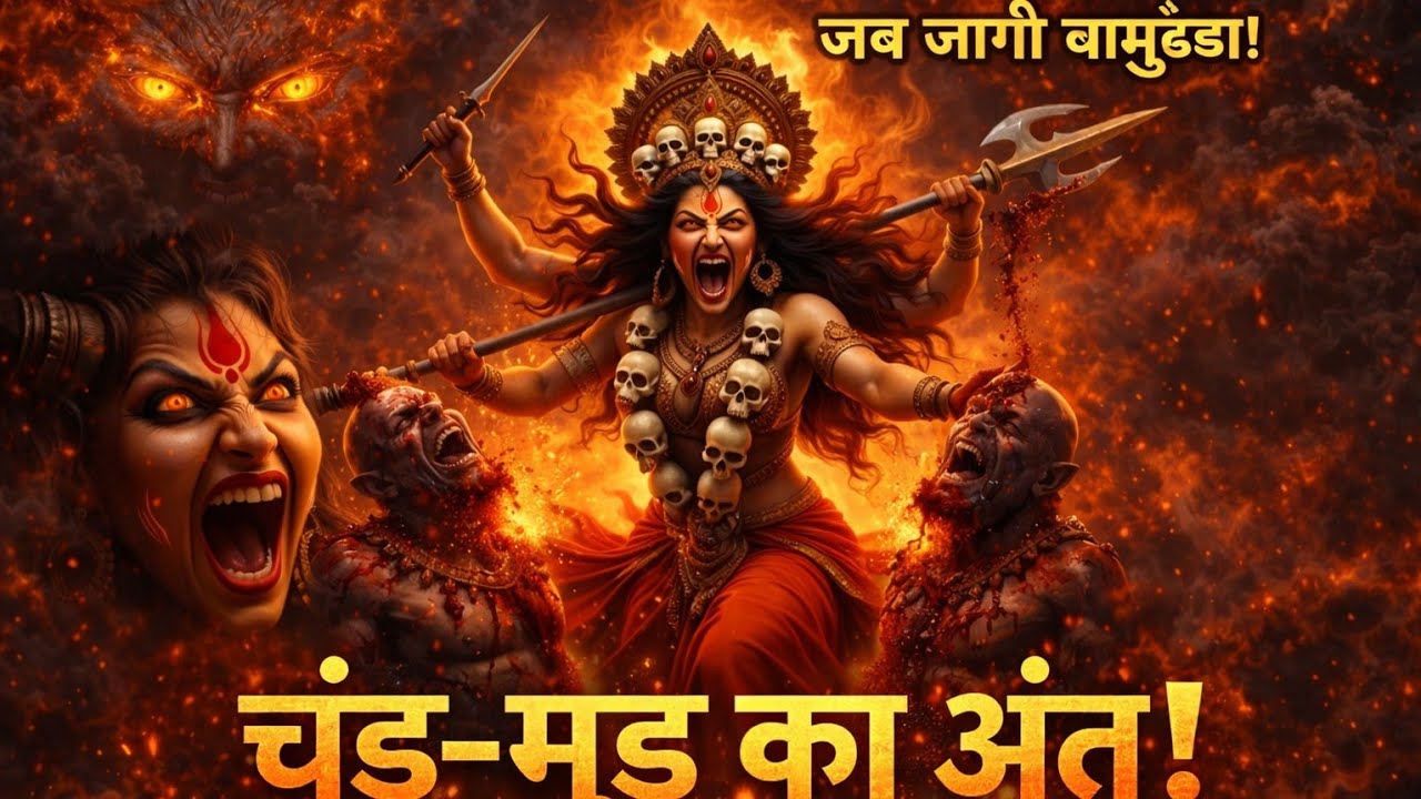Chamunda Maa Tandav ⚡ Rakshas Vinash |Chamunda Maa’s Fierce Tandav Destruction of Demons |3 Min Epic