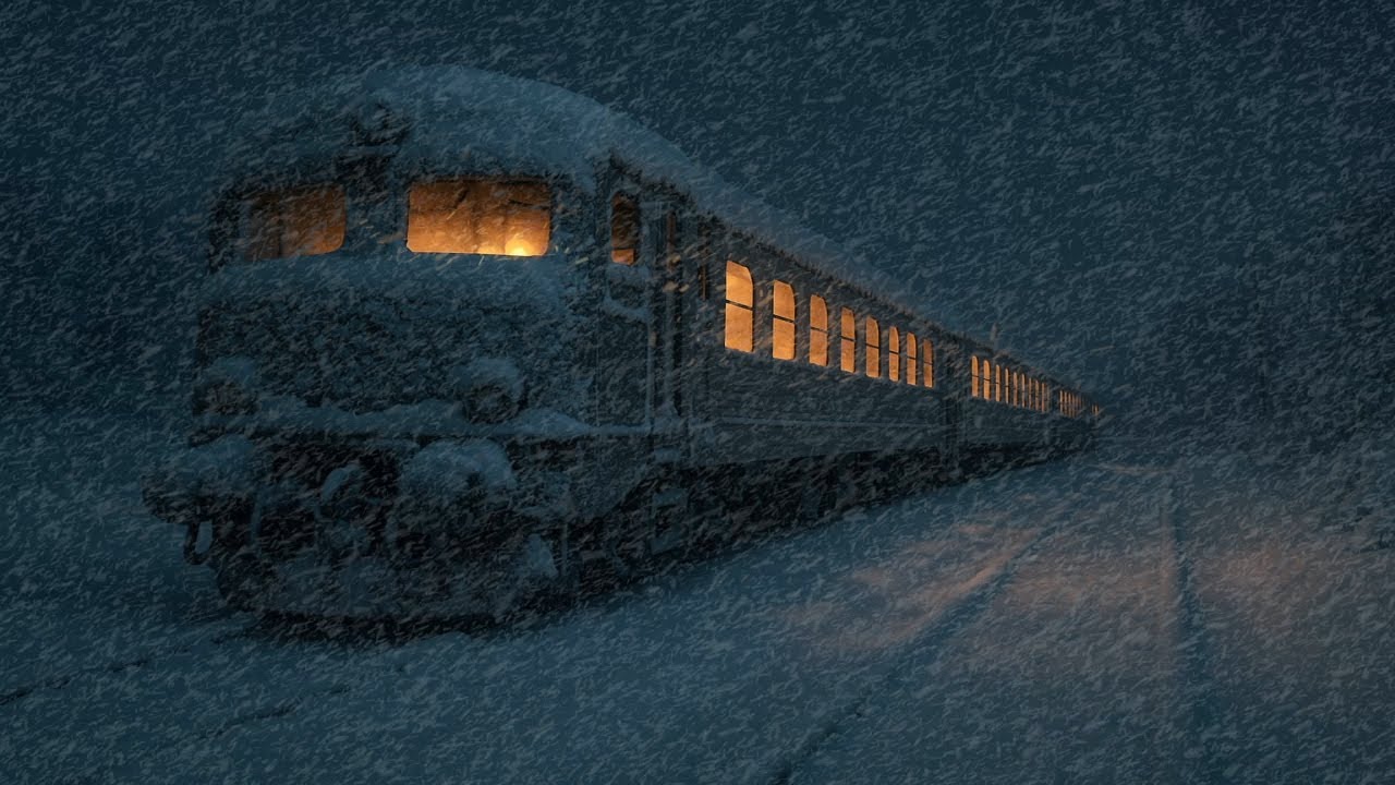 Winter Night Snowstorm | Howling Wind Sounds Relieve Stress And Help You Sleep Well