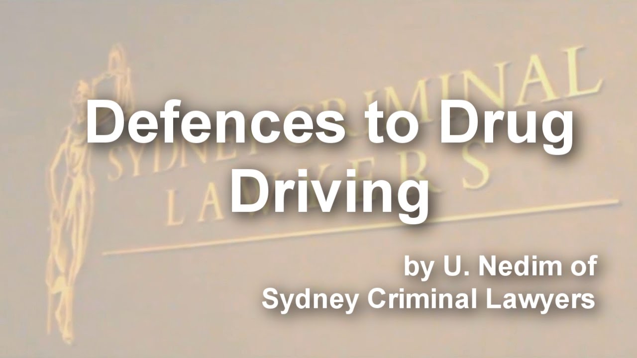 Defences to Drug Driving