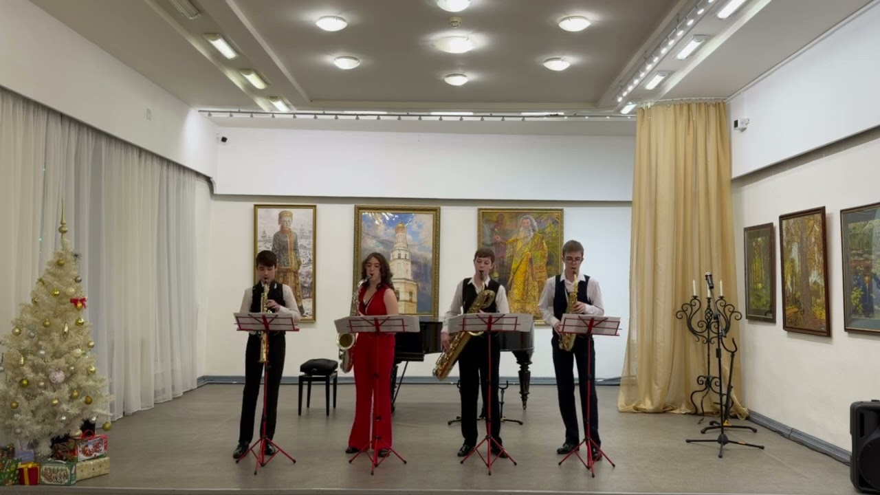 Квартет «Полный привод». Гендель «Пришествие царицы Савской». Педагог А.Б.Петрова 