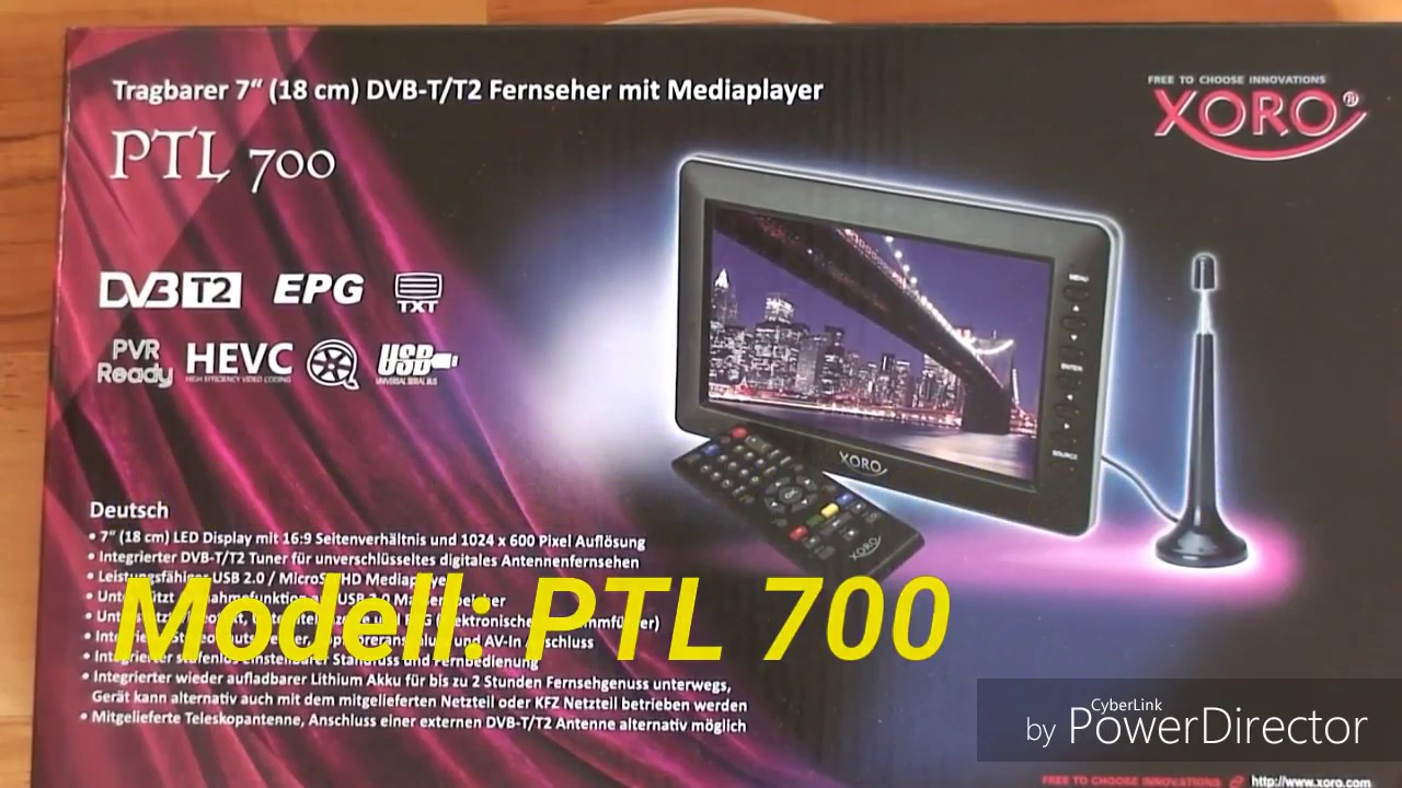 DVB-T2 Portable Mini Tv  | 18 cm Diagonale