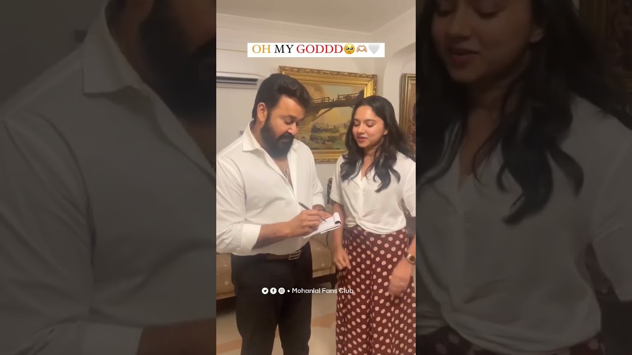 Cutest Video You Could See On Internet Today 🫶❤ #mohanlal #shorts #lalettan