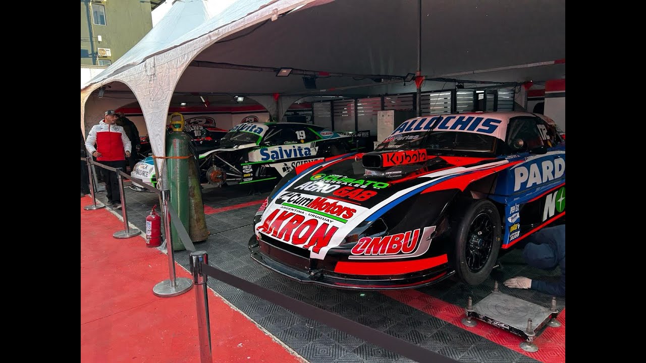 Los boxes del TC en El Calafate bien desde adentro