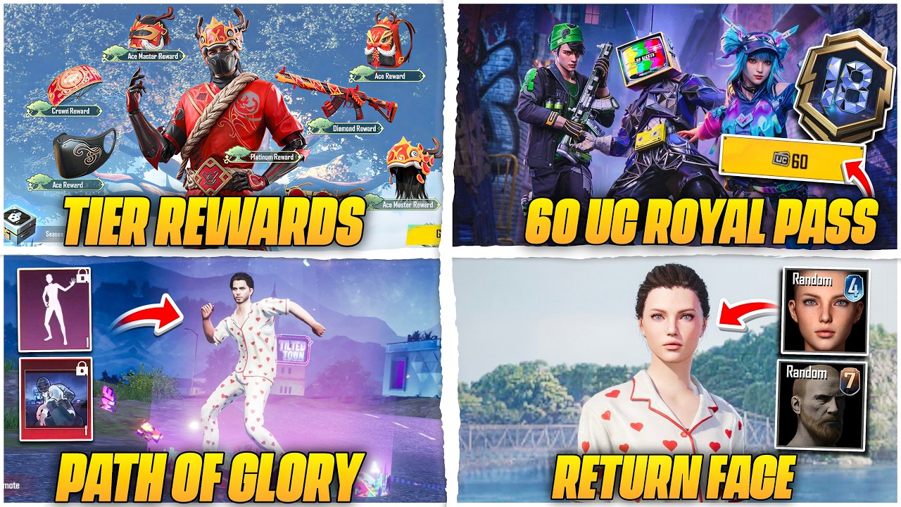 😱 GET 60 UC A18 ROYAL PASS / BGMI 2026H1 S28 TEIR REWARDS RELEASE DATE / S28 PATH OF GLORY REWARDS