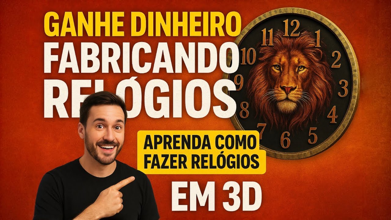 GANHE DINHEIRO FABRICANDO RELÓGIOS 3D! 💰 | Passo a passo completo (Sublimação + Corte a Laser)