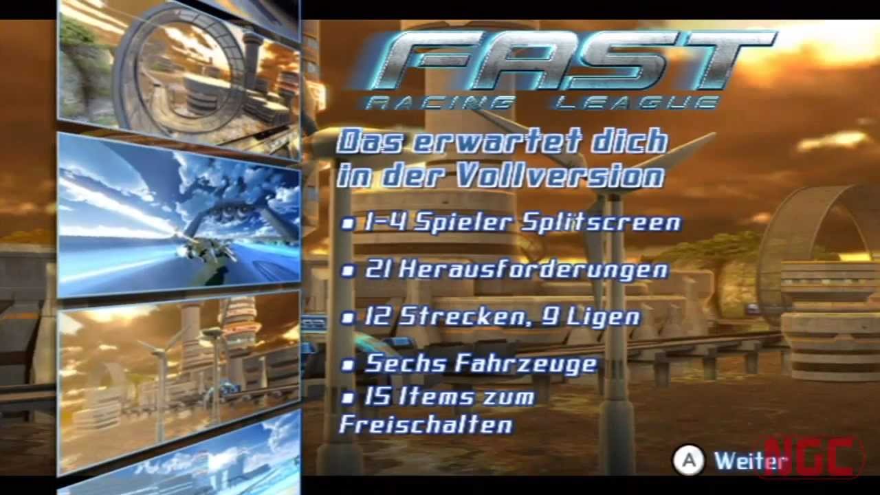 FAST Racing League [Demo] -Wii Ware- Gameplay [HD]