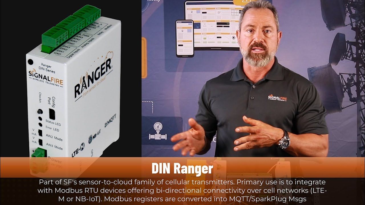 SignalFire DIN RANGER Overview & Basic Setup | Wireless Telemetry Node Configuration