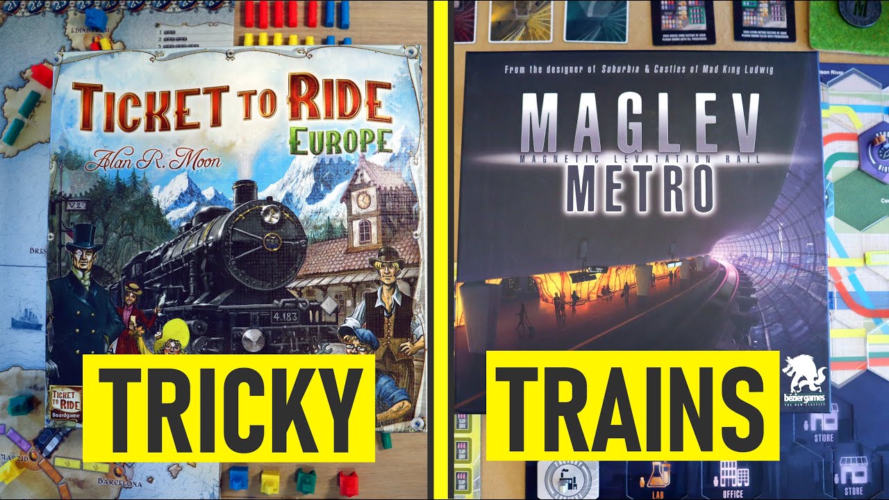 TICKET To RIDE vs MAGLEV METRO | Which TRAIN Game is the BEST?