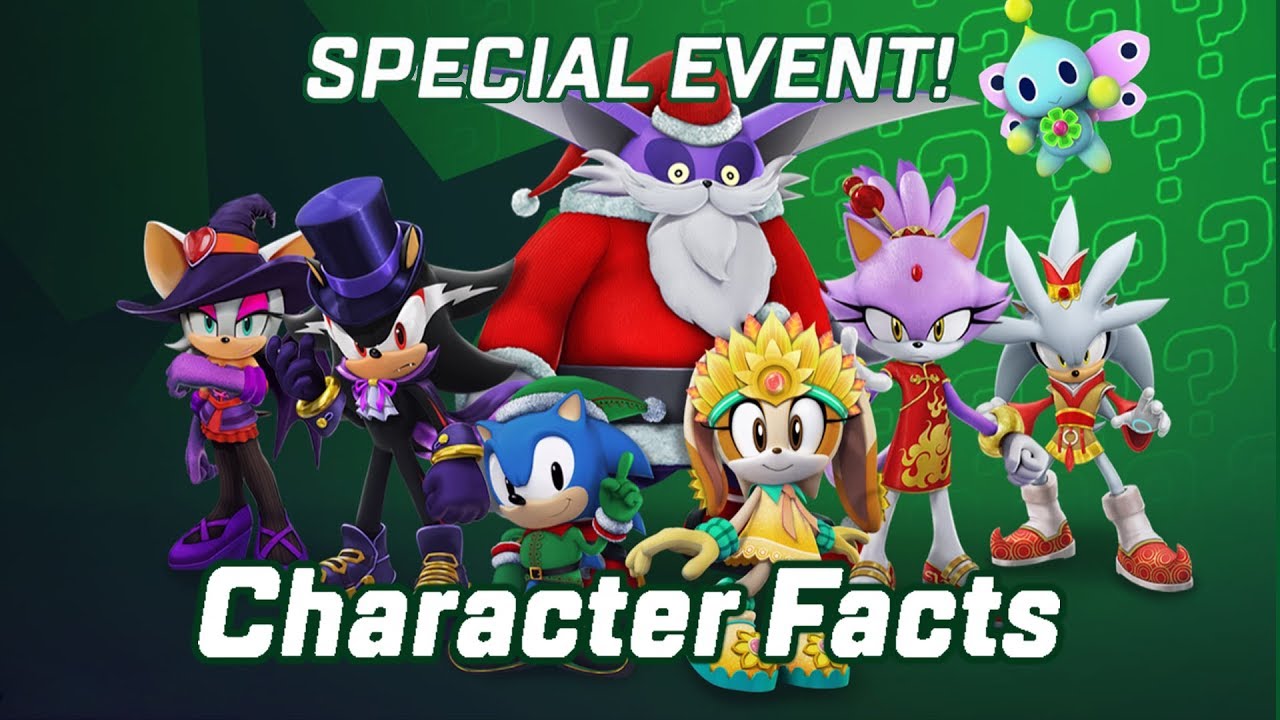 Sonic Forces Speed Battle: All Special Characters with Trivia (2019)