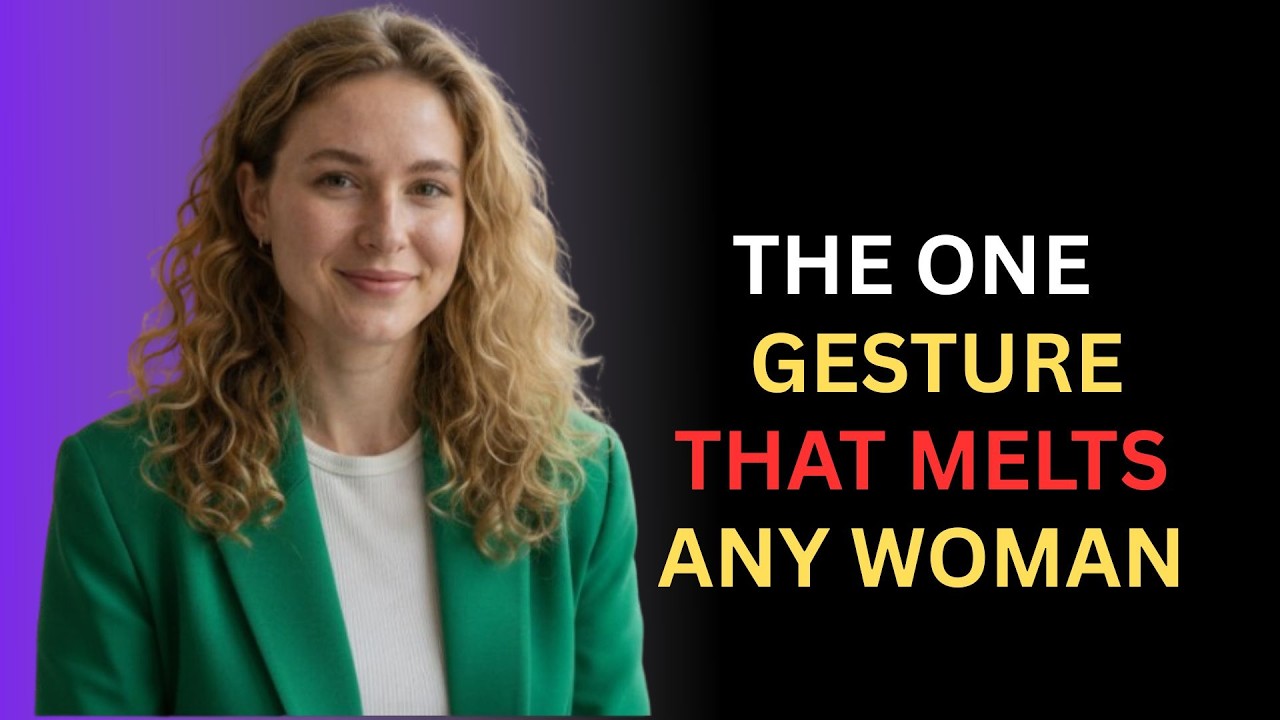 The Manly Gesture That Melts Any Woman and Almost Nobody Uses! FEMALE PSYCHOLOGY