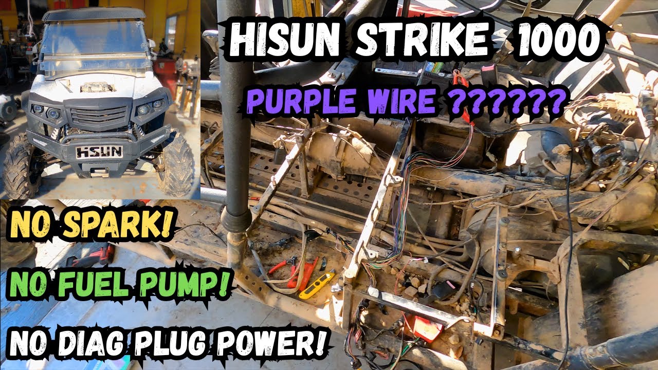 Hisun Strike, нет искры, нет топливного насоса, нет питания диагностического разъема.