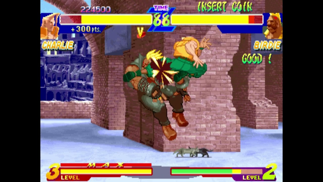 4th R   CHARLIE    Vs    BIRDIE    244 500p !!   MAME  Street Fighter Alpha  Warriors' Dreams  2018