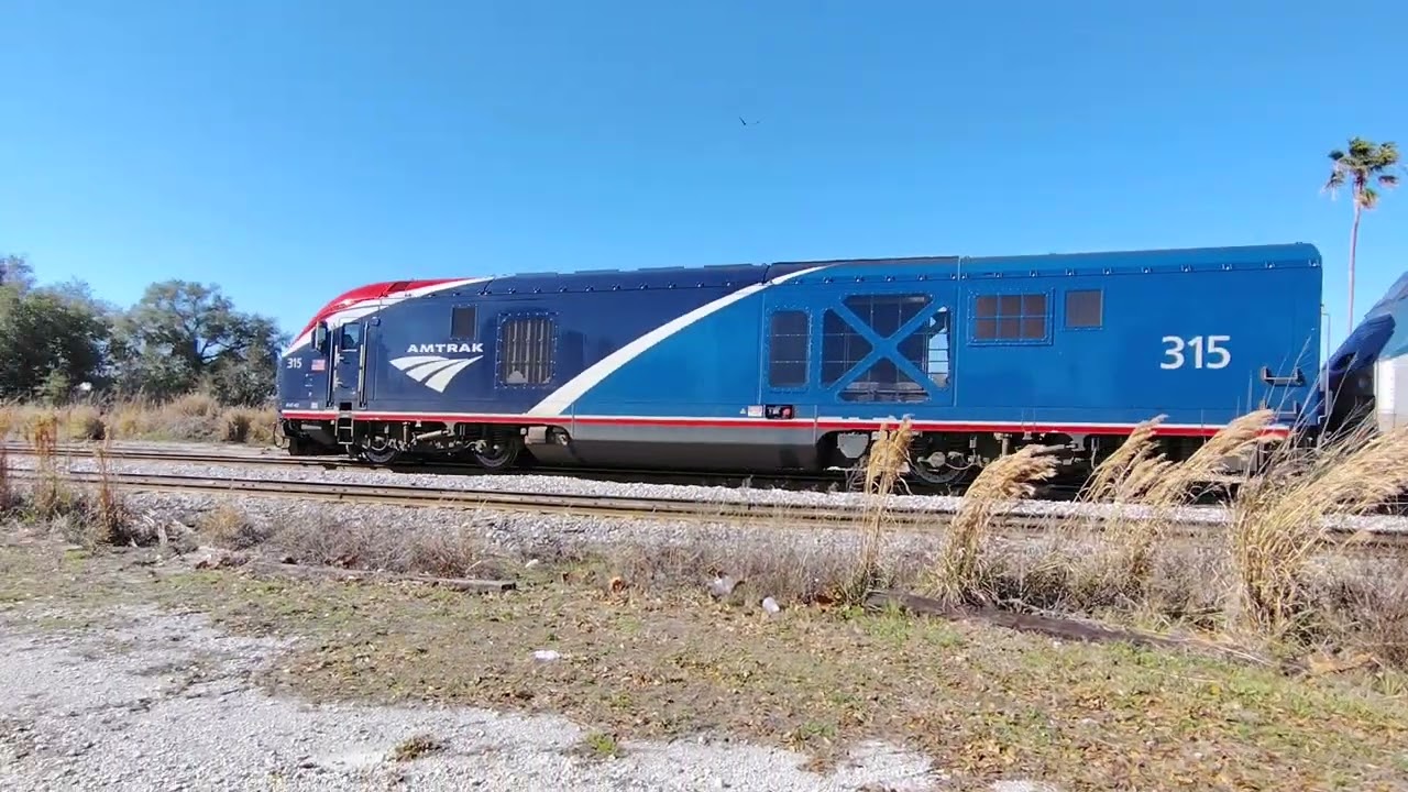 Amtrak in Lakeland Florida part 5 (bonus two amtraks)