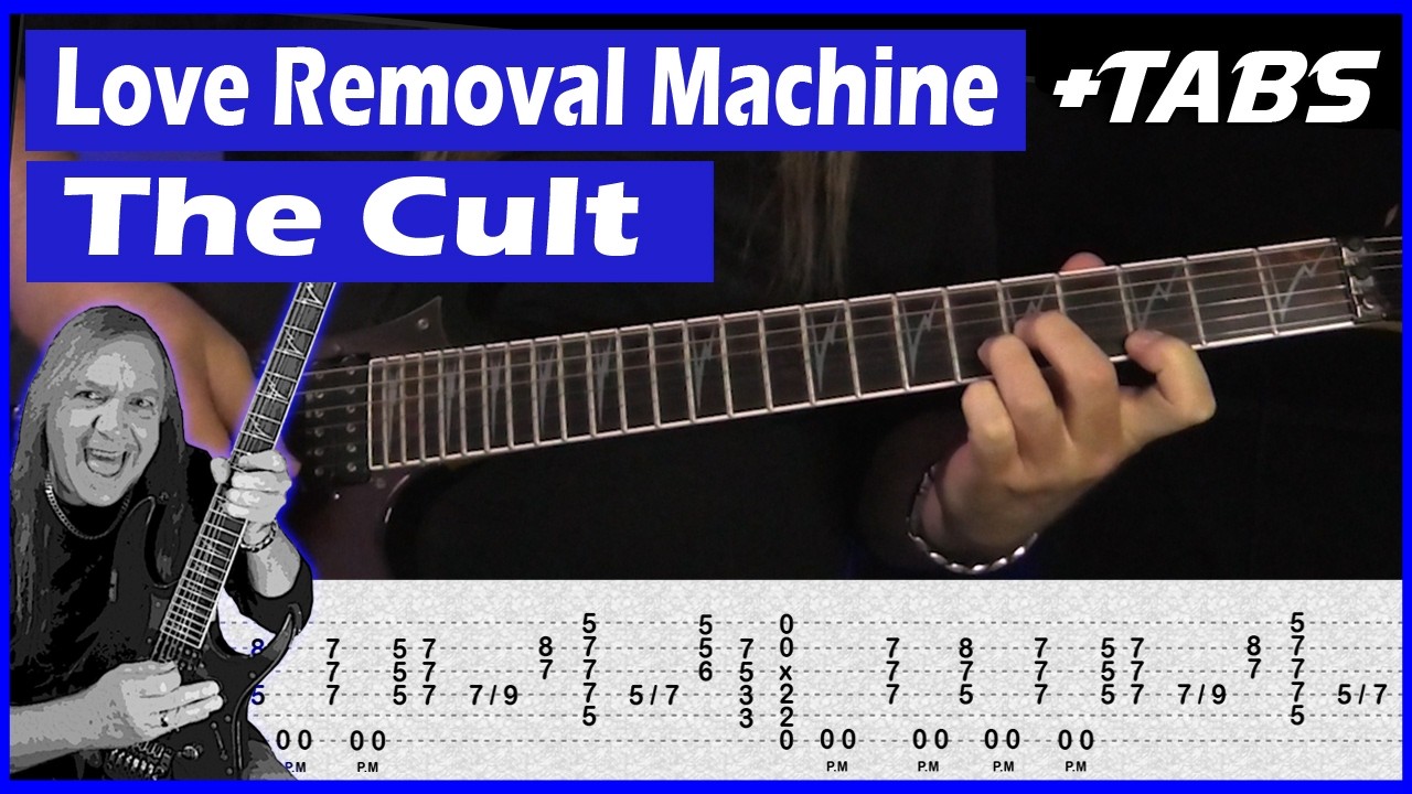 Love Removal Machine – The Cult | Guitar Lesson + Tabs | How To Play (Rhythm & Lead)