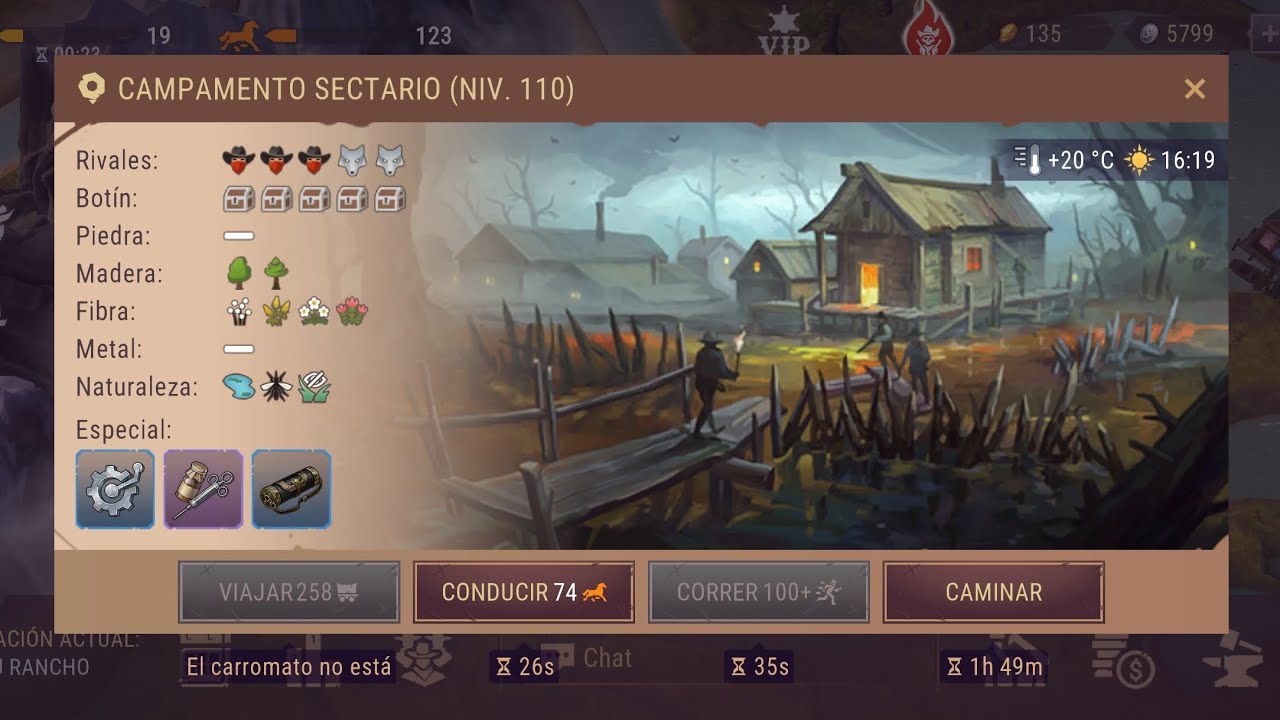 Westland survival, campamento sectario 