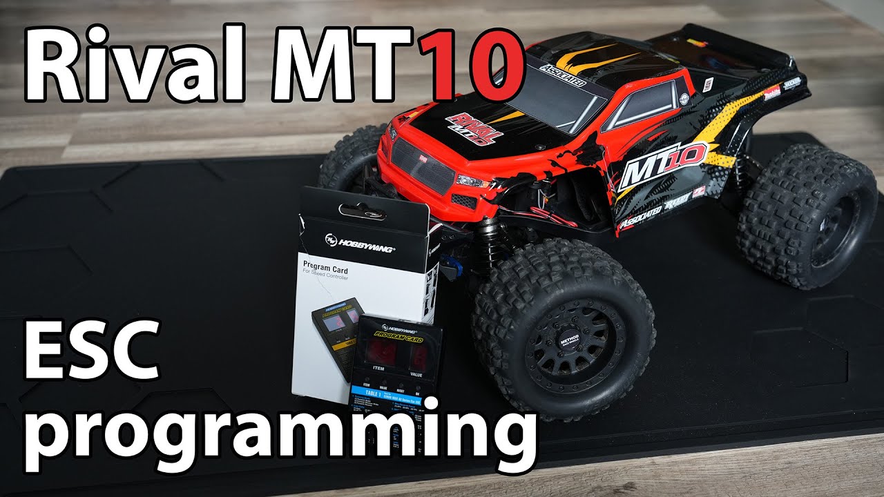 How to program the Rival MT10 stock SC600-BL2 ESC - without brake hack!