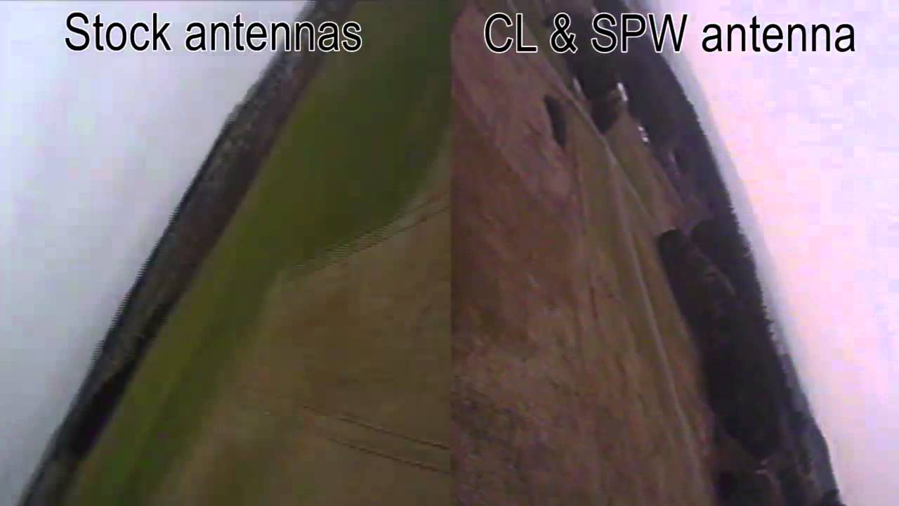 5.8GHz stock antenna VS cloverleaf and SPW antenna - comparison