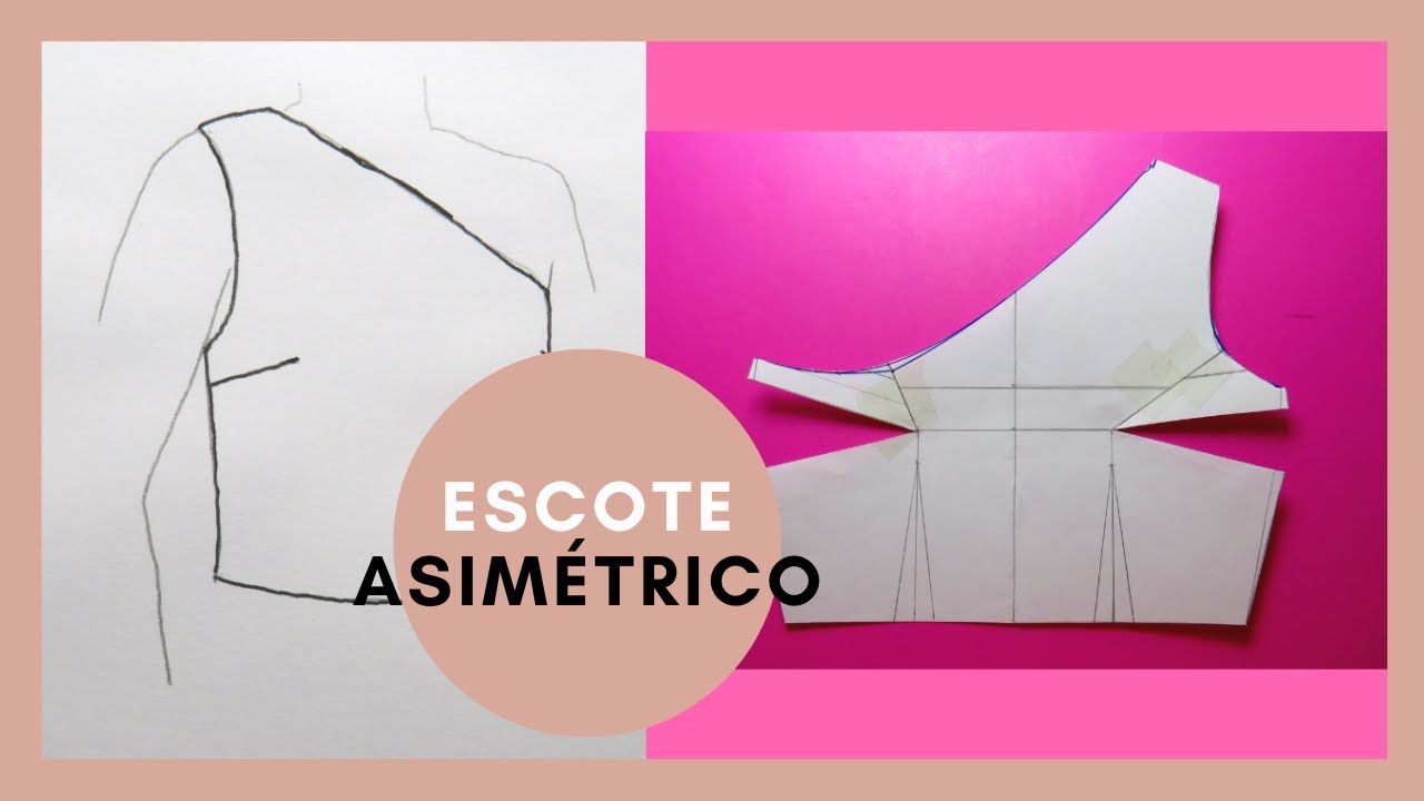 Patrón blusa escote asimétrico