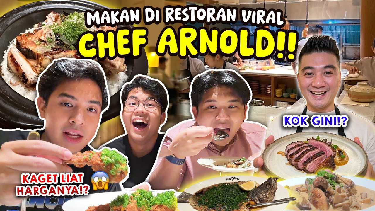 MAKAN DI RESTORAN VIRAL PUNYA CHEF ARNOLD! MAKANANNYA KOK GINI...