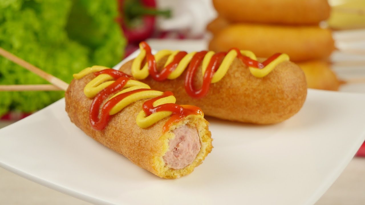 Corn Dogs – Würstchen im Teigmantel