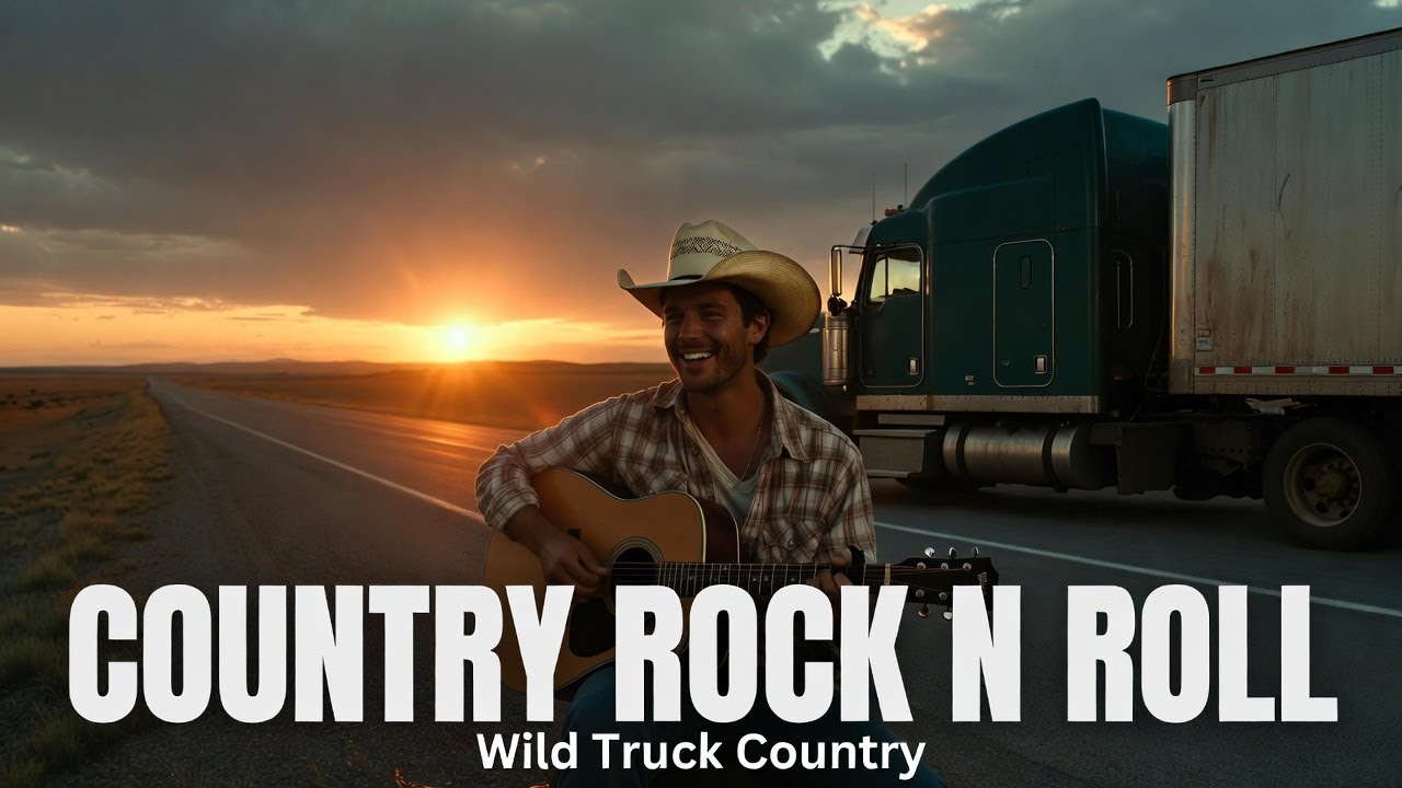 🔥 Country Rock n Roll on the Open Road | Guitars, Trucks & Sunset Skies