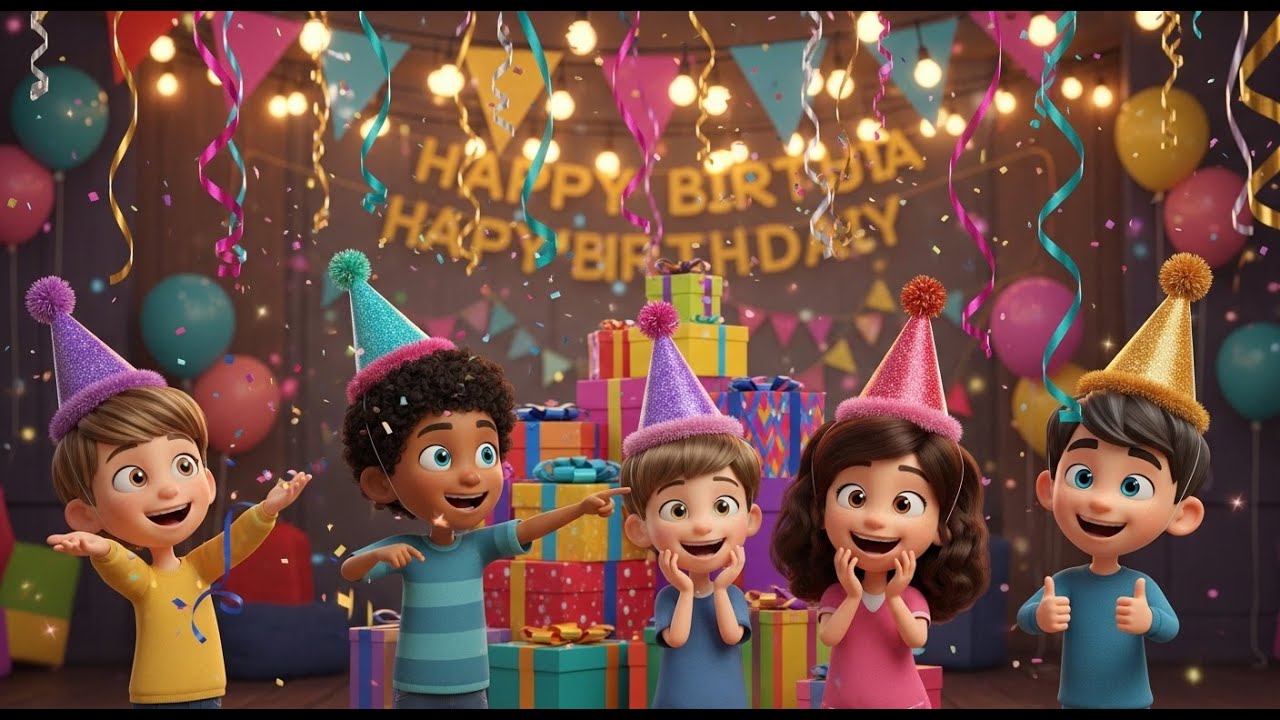 Birthday Celebration Song for Kids | Fun Kids Song, Nursery Rhyme & Baby Music for Toddlers 🎉