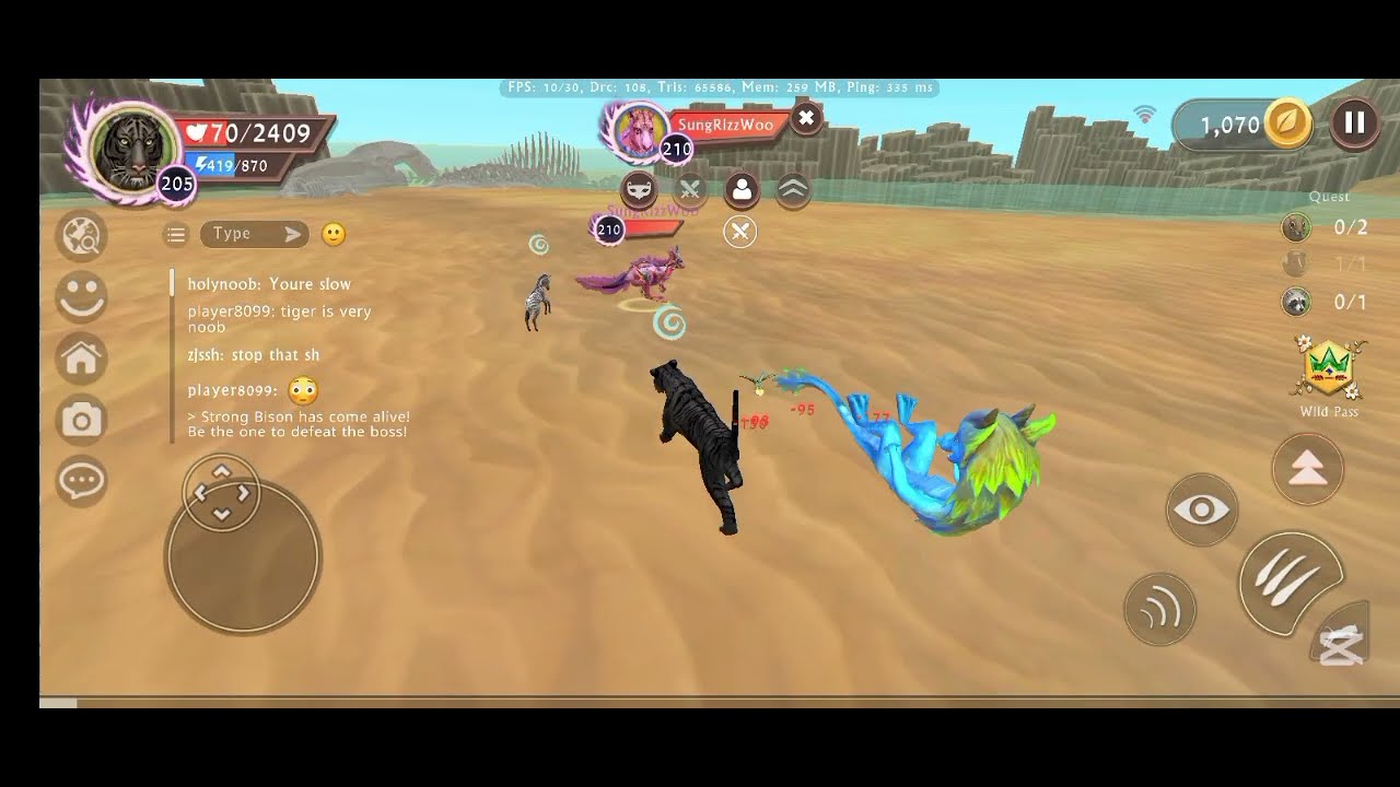 Wildcraft Playing Battle arena / Never play with low fps - Stop playing Battle arena 😅😅