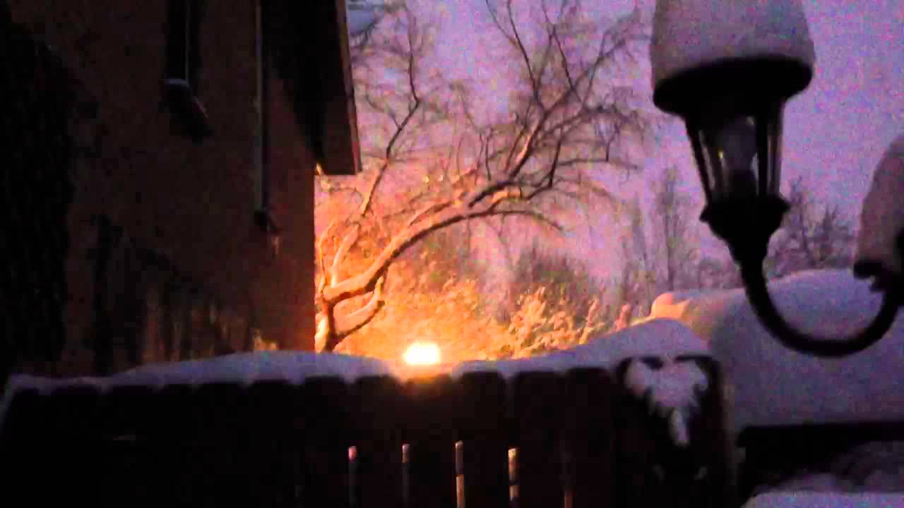 Removing snow off of Dish Directv Dish