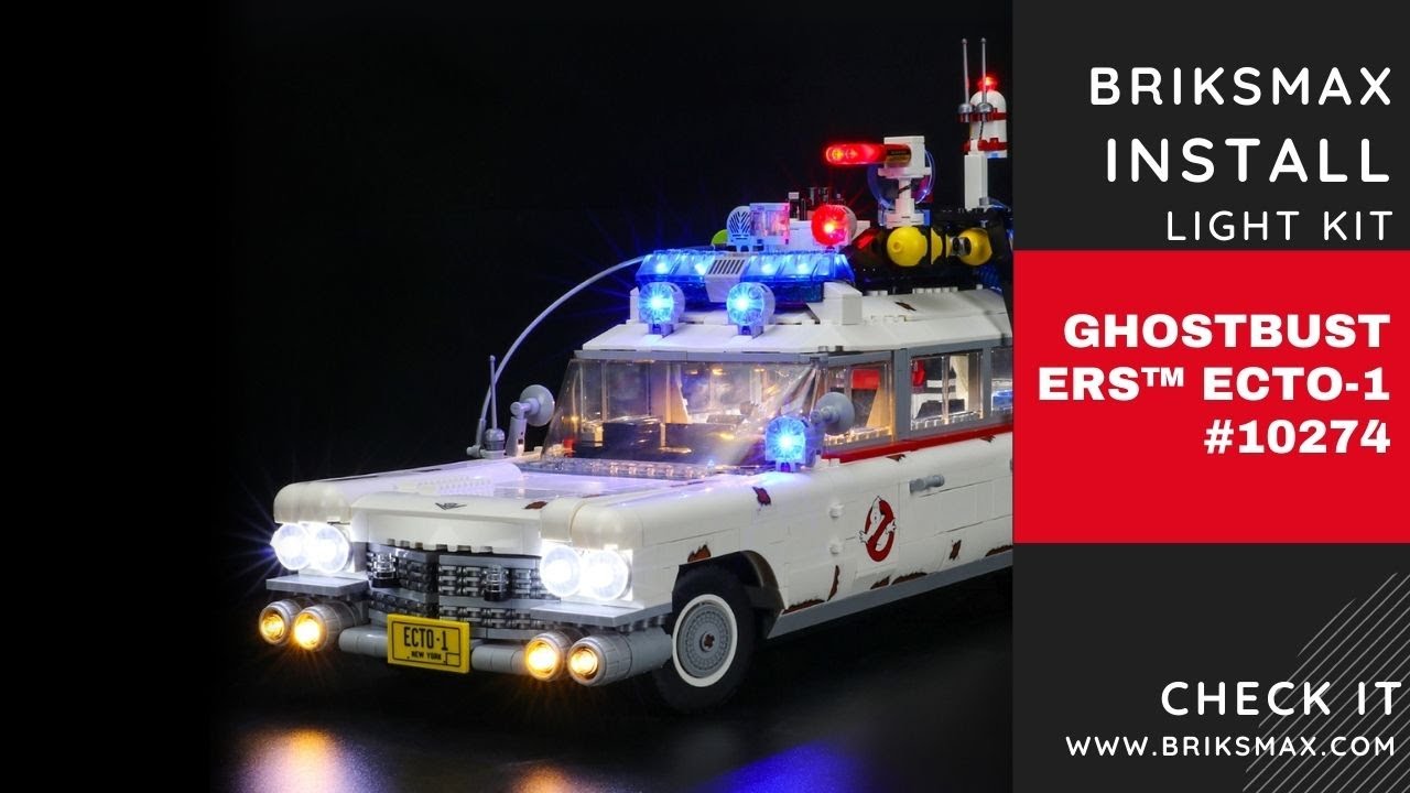 【BX401 Installation Video】BriksMax Light Kit for Lego Ghostbusters&trade; ECTO-1 10274