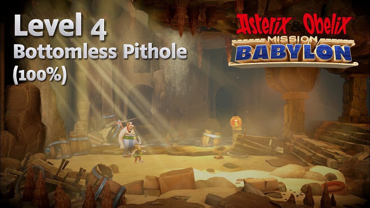 Asterix & Obelix - Mission Babylon - Level 4 - 100% [4K] - Bottomless Pit