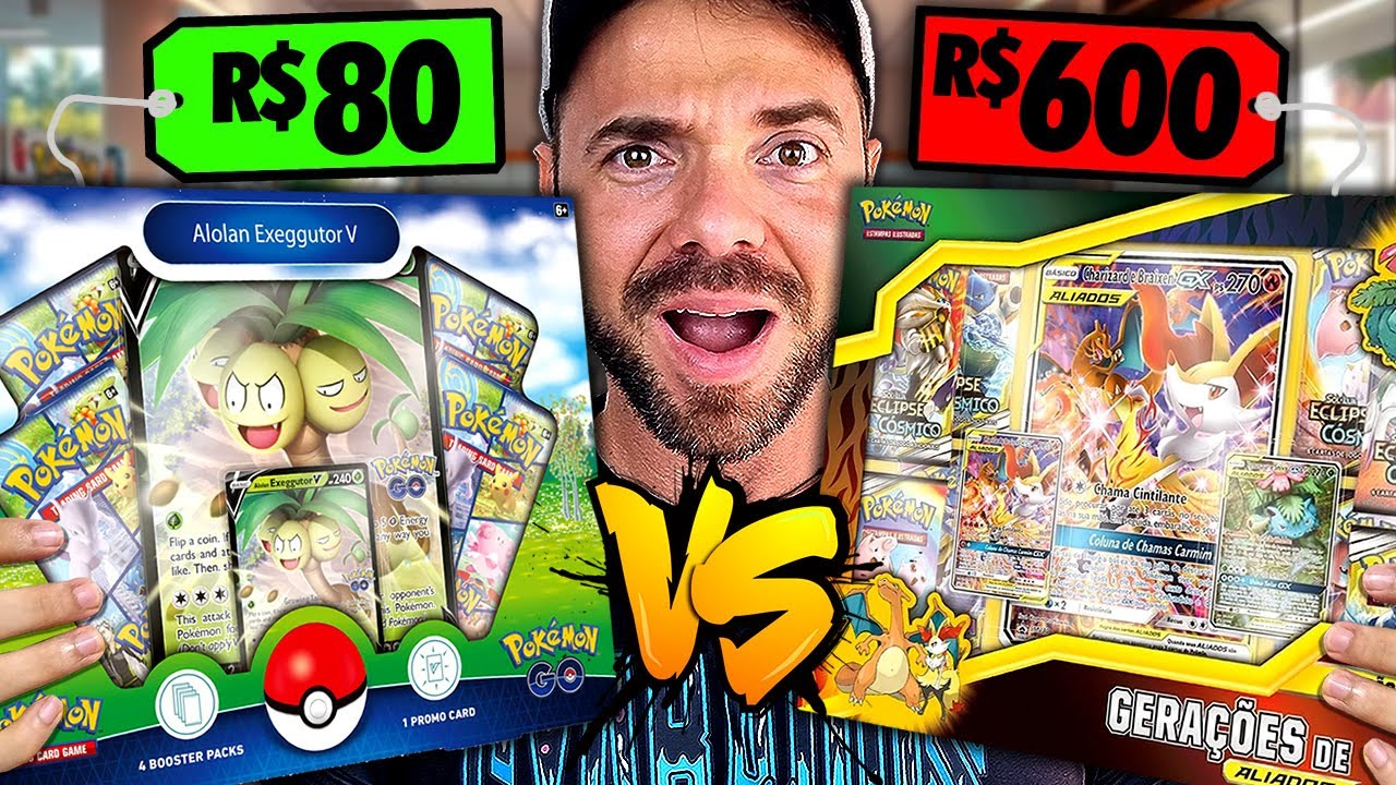 Caro vs Barato com Produtos Pokemon! Lucro ou Prejuízo?