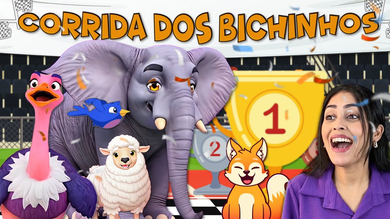 Corrida dos Bichinhos #1 - História Infantil - Quem vai ganhar?
