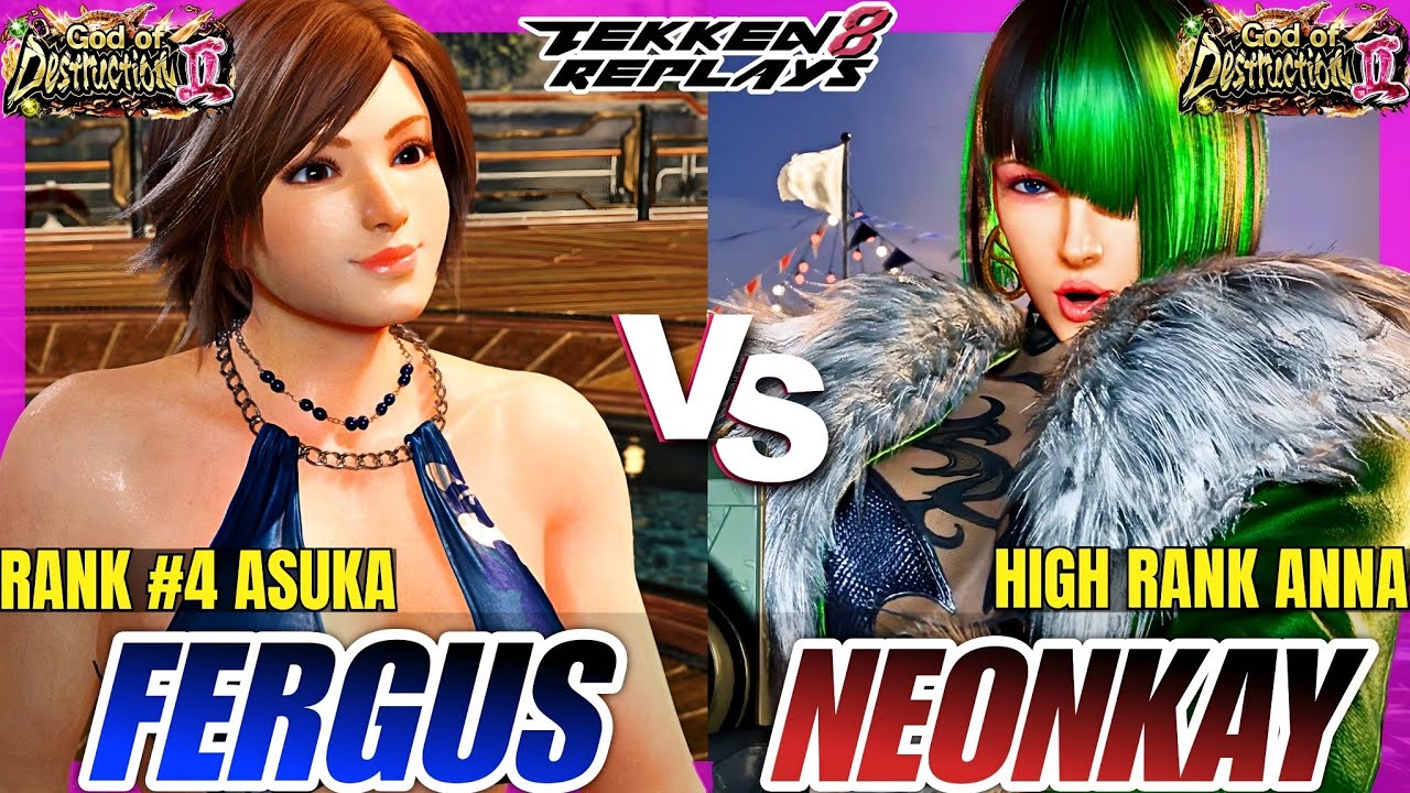 Tekken 8 - Fergus (Asuka) vs Neonkay (Anna) - High Level Ranked Match Replay