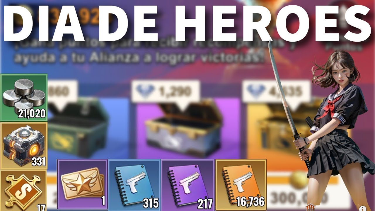 Día de Héroes en Duelo de Alianza | Día 4 gastando, abriendo cofres y buscando Chinatsu ¿NOS SALDRA?